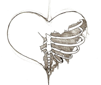 emo drawings od broken hearts broken hearts