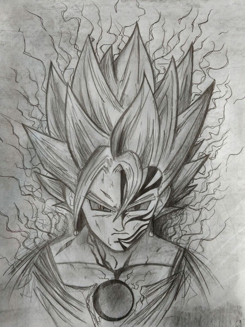 my drawings dragon ball saga pencil drawings