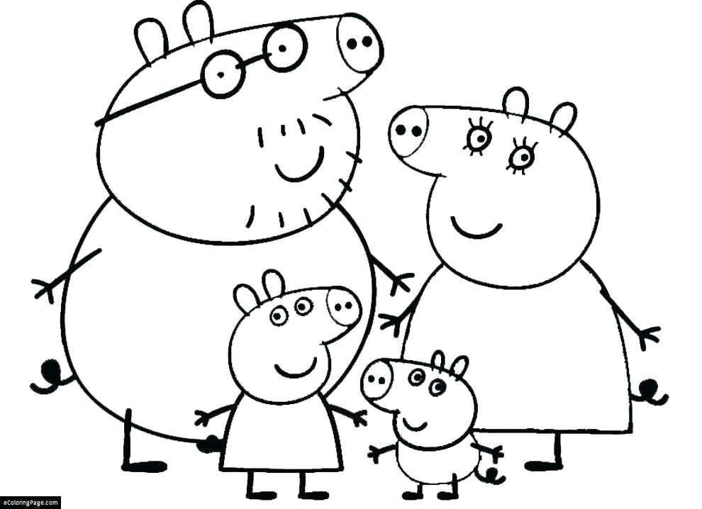 peppa pig printable coloring pages fresh pigs drawing for kids at getdrawings ideas peppa pig printable