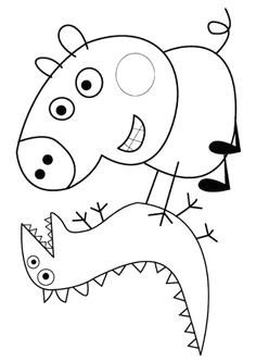 print coloring image peppa pig coloring pagescoloring pages for