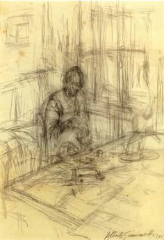 the artist s mother 1951 alberto giacometti i like this as a sketch better than i would as a finished painting i think great lines fabulous simplicity