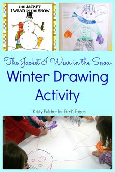 the jacket i wear in the snow winter drawing activity preschool