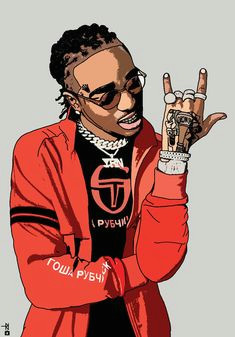 quavo huncho migos gangster drawings boondocks cool wallpaper iphone wallpaper dope art