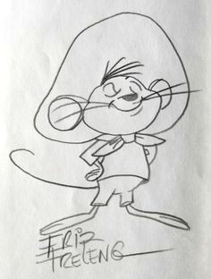 speedy gonzales drawn by friz freleng