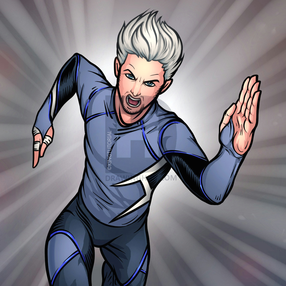 how to draw quicksilver