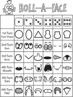 drawing games for kids roll the dice drawing game
