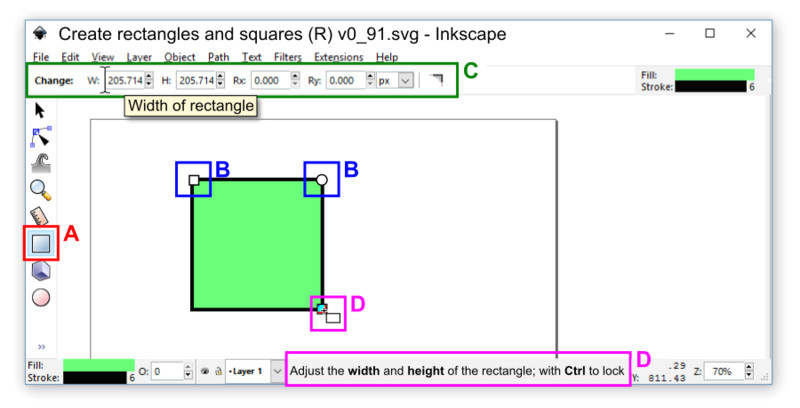 inkscape v0 91 rectangles squares tool