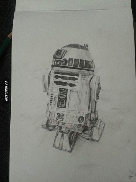so here s my r2d2 drawing for all you star wars fans out there