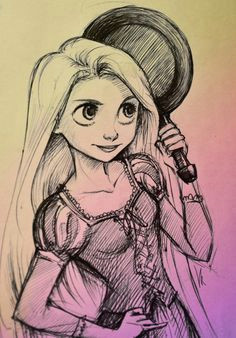 rapunzel ooo i like the shading here rapunzel tumblr naha