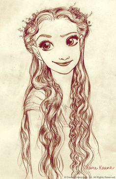 rapunzel via tumblr tangled concept art disney concept art anime disney characters