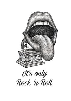 it s only rock n roll art print