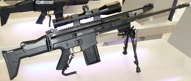 barrel heavier than standard scar h 20 barrel match trigger upper picatinny rail extended so that front iron sight can