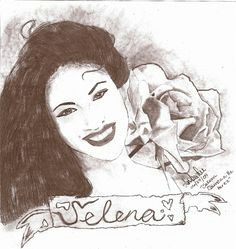 selena rose pencil drawing of selena quintanilla