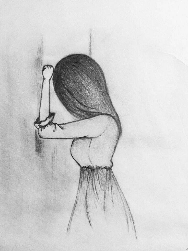 drawing the sad girl lippencilhowtouse