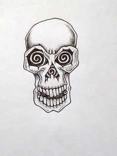 simple skull tattoos basic skull tattoo by