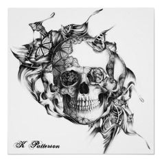 very neat abstract sugar skull idea for a tattoo skull tattoo flowers flower tattoos