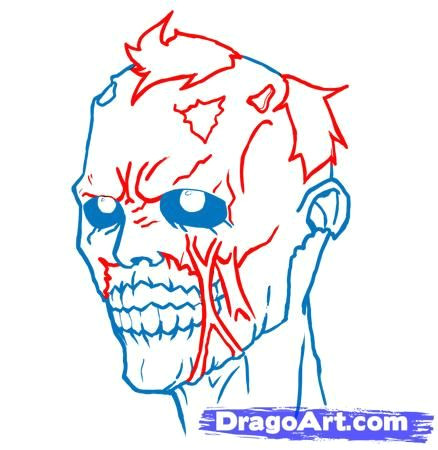 how to draw an undead undead zombie step 7
