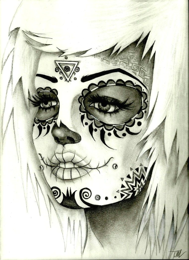 hard drawings better off dead black white art sugar skull tattoos sugar