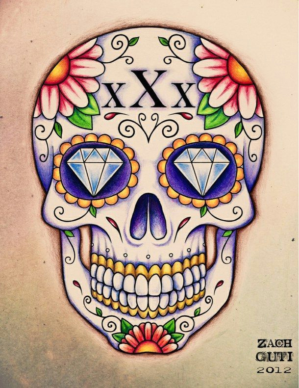 cute hipster love skulls sugar skull sugar skulls tattoo tumblr