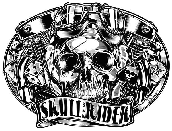 black white gallery by david vicente via behance biker tattoos skull tattoos