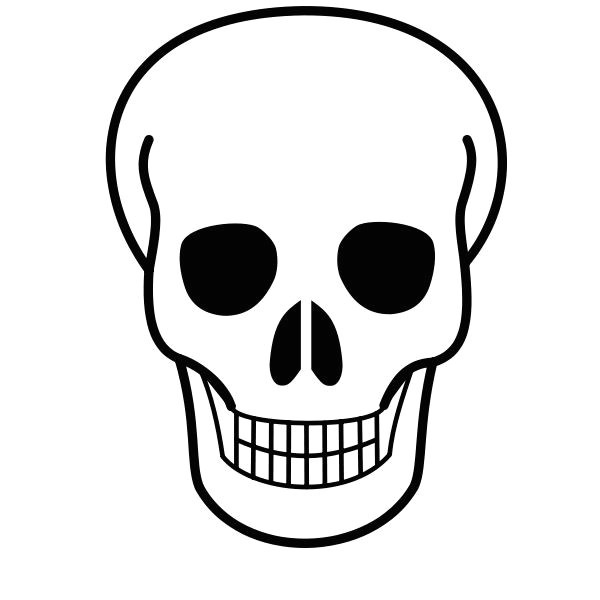 free printable pictures of skulls file skull icon svg wikimedia commons craft skull day of the dead drawings