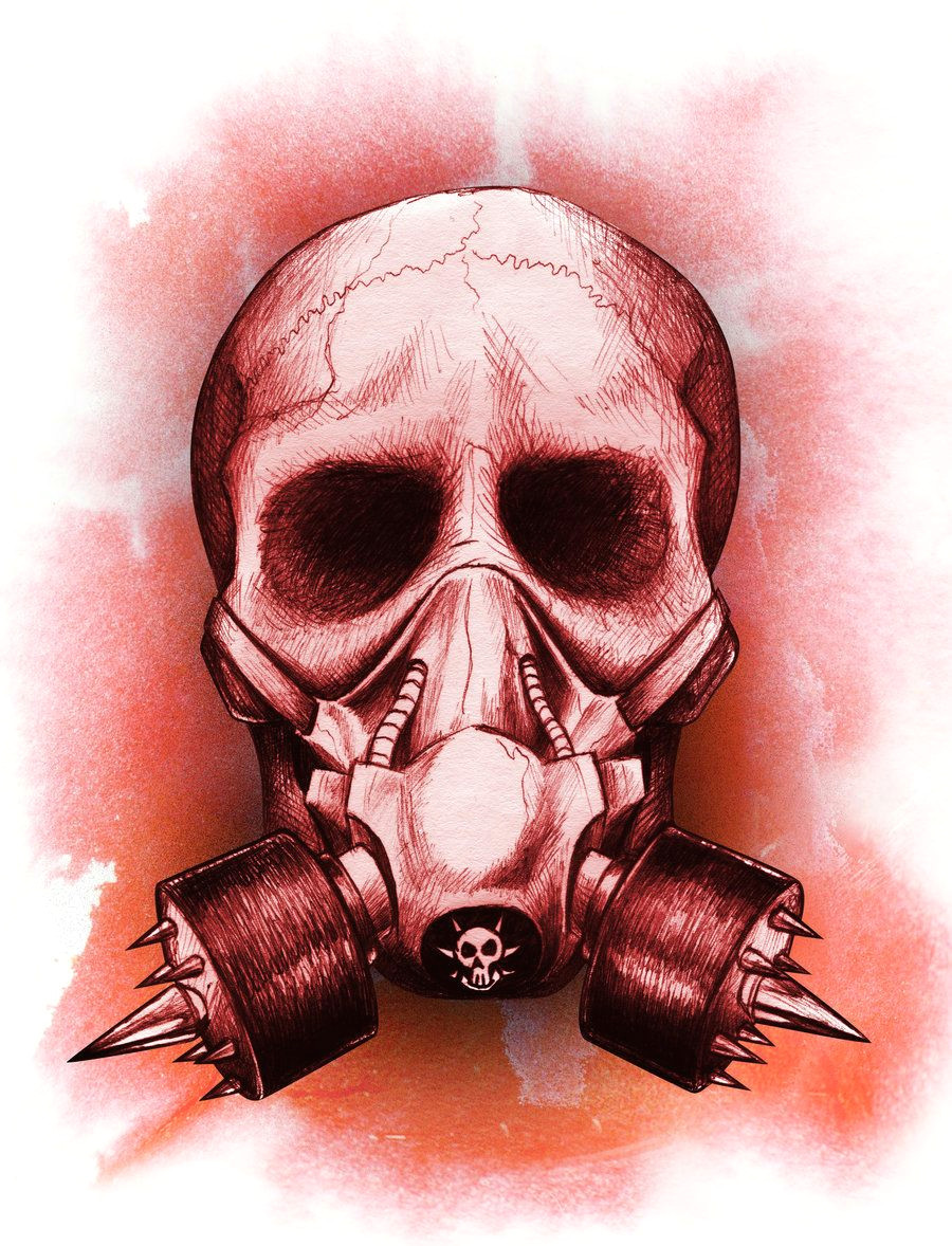 wicked skulls gas mask skull by beanarts on deviantart