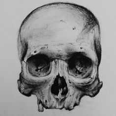 drawing skull pencil tattoo on instagram