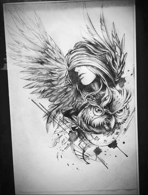 Skulls Tattoo Drawing Pin Od Anna Na Angels Tattoos Tattoo Designs I Cool Tattoos