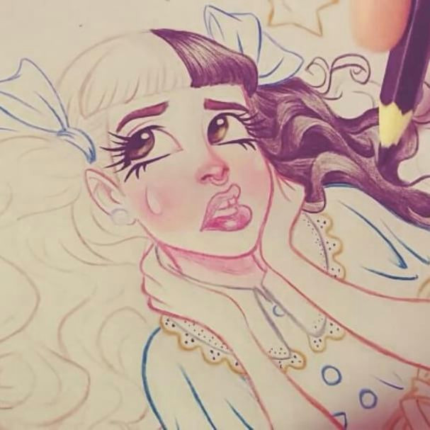 watch this full video speed drawing on my youtube channel link in bio drawing melanie martinez in disney style and don t forget to subscribe