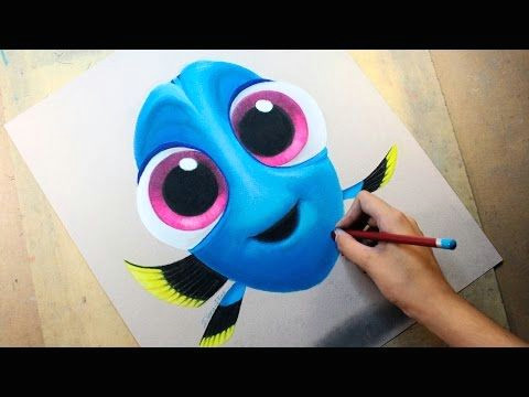 speed drawing baby dory finding dory buscando a dory diana da az youtube