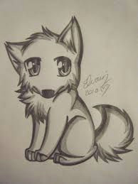 image result for cute drawings anime wolf drawing wolf drawing easy drawing tips