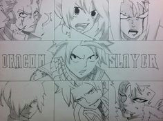 speed drawing dragons slayers fairy tail