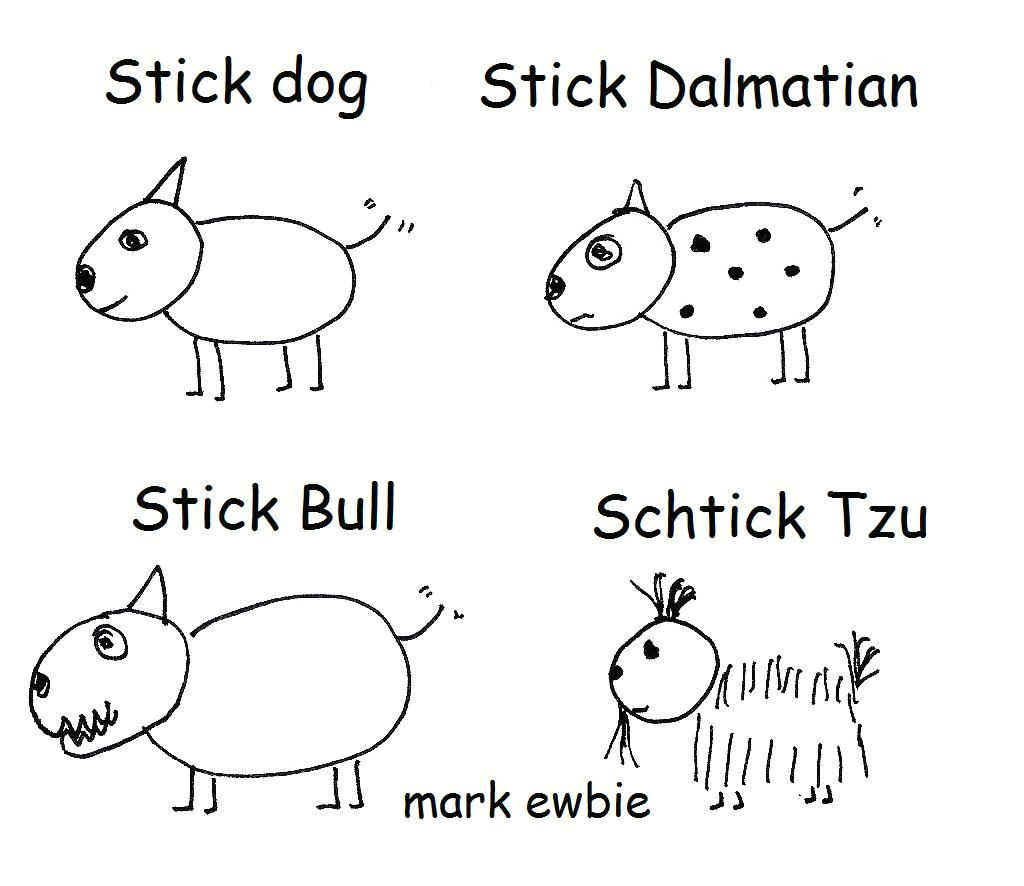how to draw a stick animal