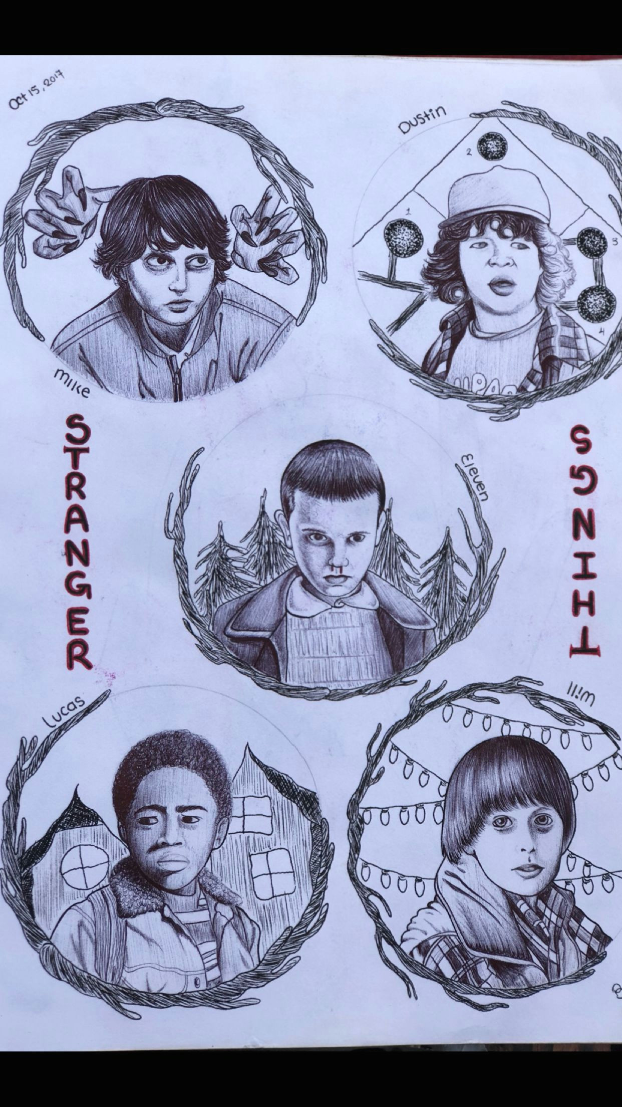 stranger things fan art by my inspirational friend cristal martinez