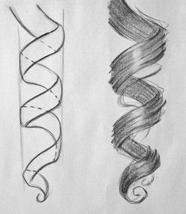 drawing curly hair drawing ideas an easy method to learn how to draw curls that any students can follow