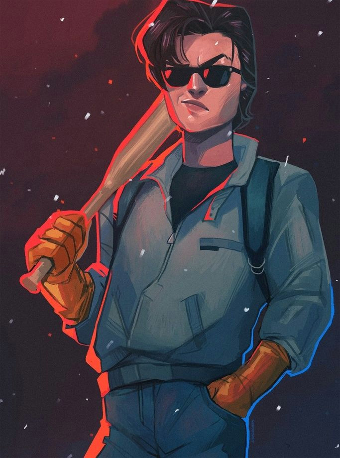 mother steve an art print by nekokonut inprnt art stranger things stranger things netflix steve harrington