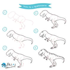 draw me some dinosaurs kids tutorials
