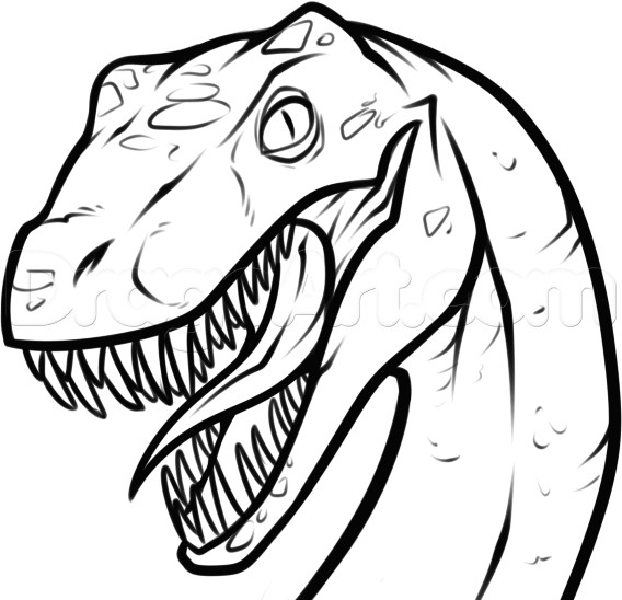 how to draw a raptor head step by step dinosaurs animals free online drawing tutorial added by dawn september 2 2013 6 19 16 am