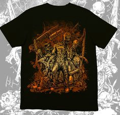 horror themed t shirt design by bayshaq