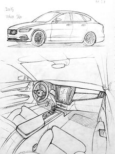 car drawing 151206 2015 volvo s60 prisma on paper kim j h car design sketch