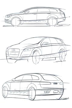 og audi a6 avant design sketch dated 2002 more