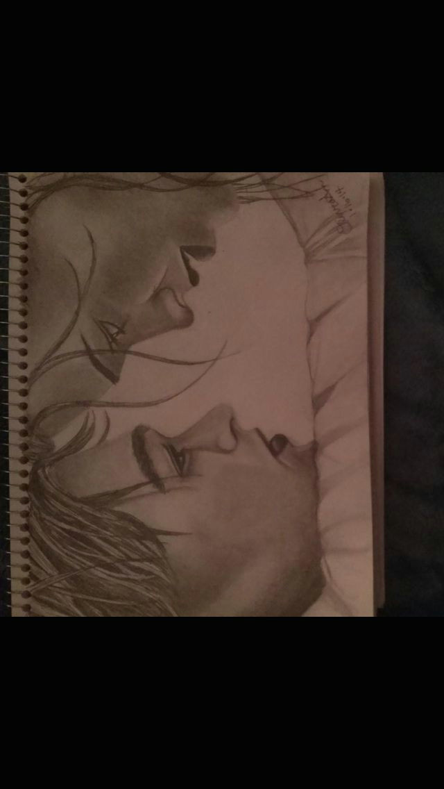 my drawing of jack and rose from the titanic