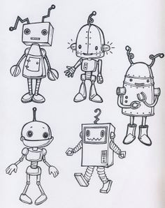 my tiny star robots hims and hersmytinystar robot sketch cute drawings for him