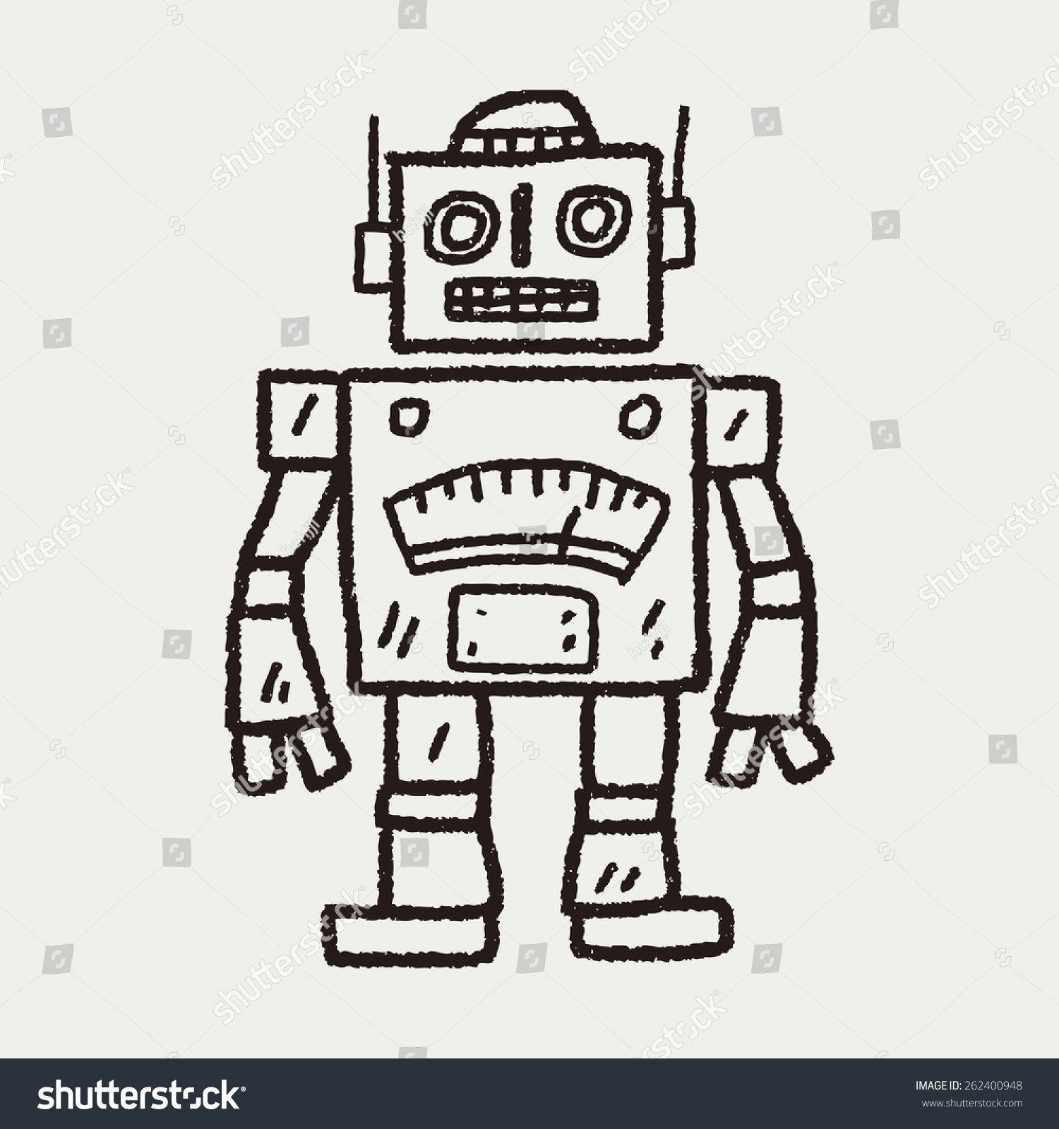 stock photo doodle robot 262400948 jpg