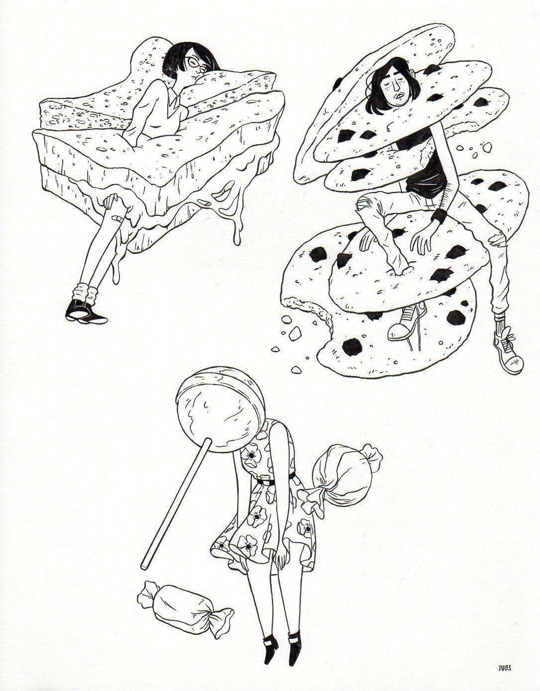 julian callos illustration cheese drawing comic tutorial tumblr drawings art drawings food