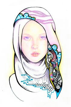 lavender sky by moon hmz deviantart drawings hijab drawing croquis fashion