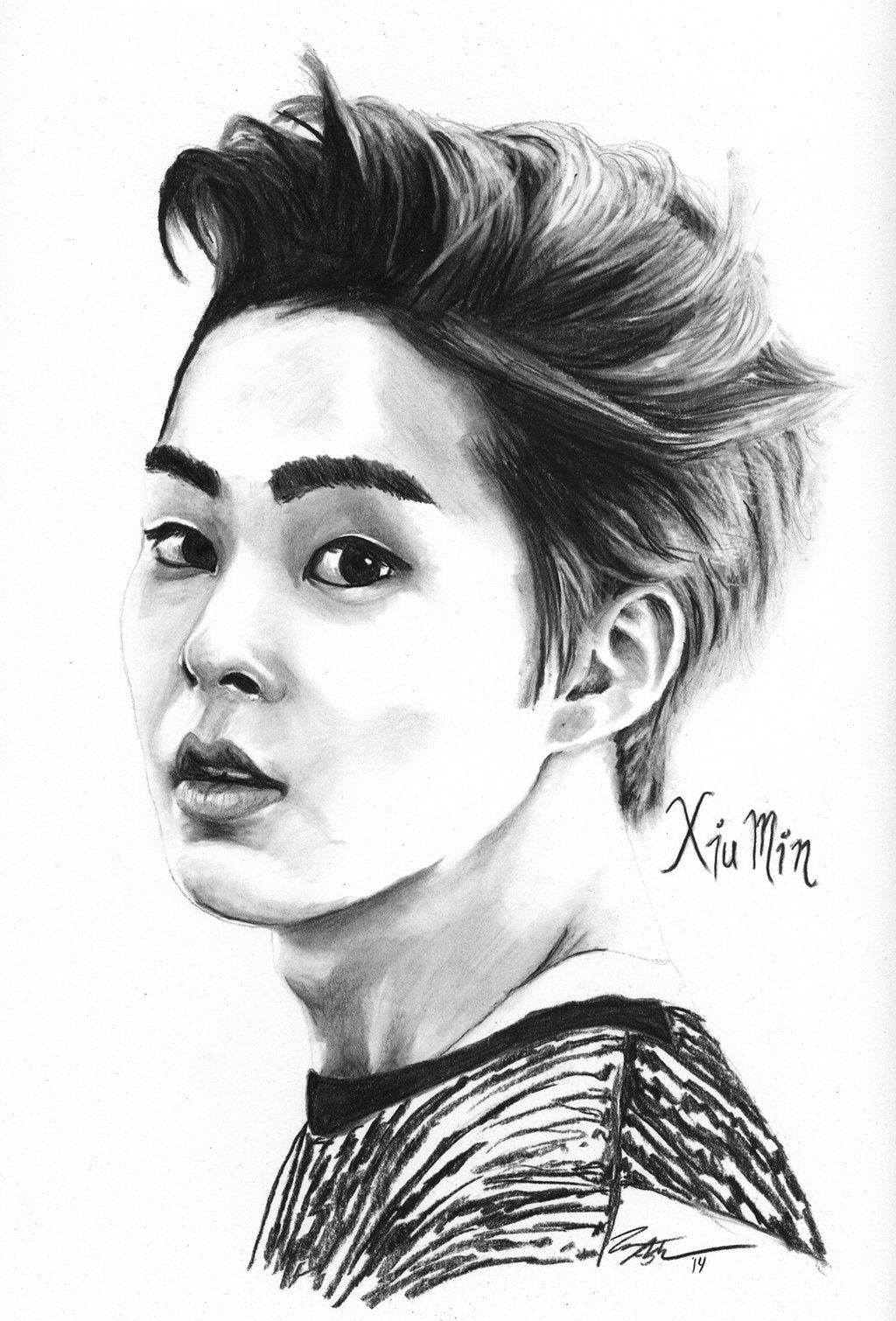 fan art by fallthrustardust tumblr me deviantart exo xiumin