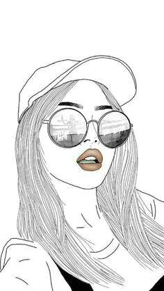 follow for other tumblr girl drawings hipster drawings tumblr girl drawing cute girl