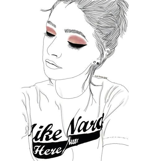 chicas tumblr tumblr girls tumblr outline outline drawings nature