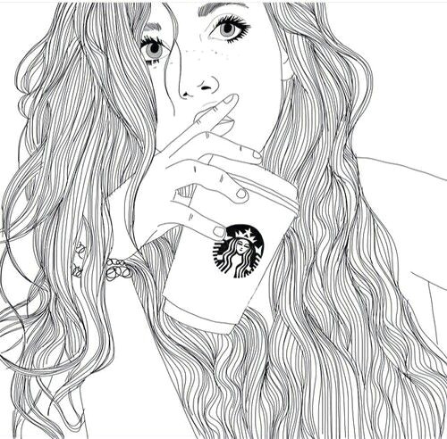 Tumblr Drawing Starbucks Starbucks Sketches Drawings Tumblr Outline Tumblr Drawings